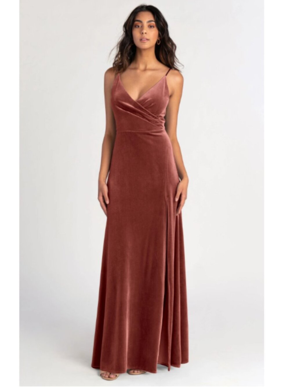 Jenny Yoo English Rose Velvet Dress Size 10